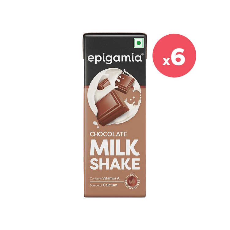 Epigamia Origins Chocolate Milkshake - Pack of 6