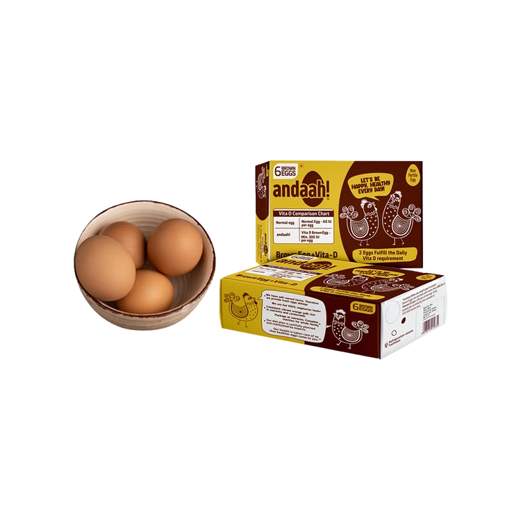 Andaah Brown Eggs + Vita D
