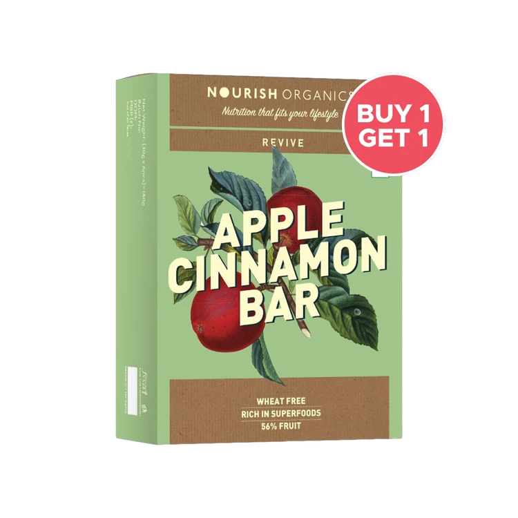 Nourish Organics Apple Oats Protein Bar - Pack of 6 - Buy 1 Get 1 Free