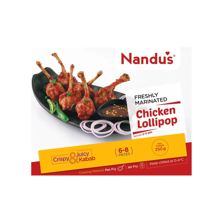 Nandu's Freshly Marinated Schezwan Chicken Lollipop