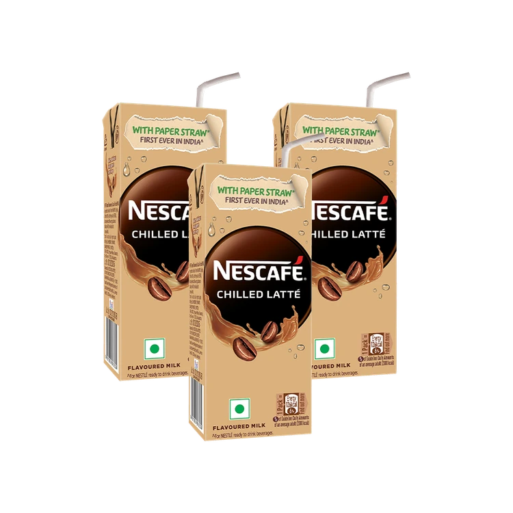 Nescafe Ready to Drink Coffee Flavoured Milk, Iced Latte - Pack of 3
