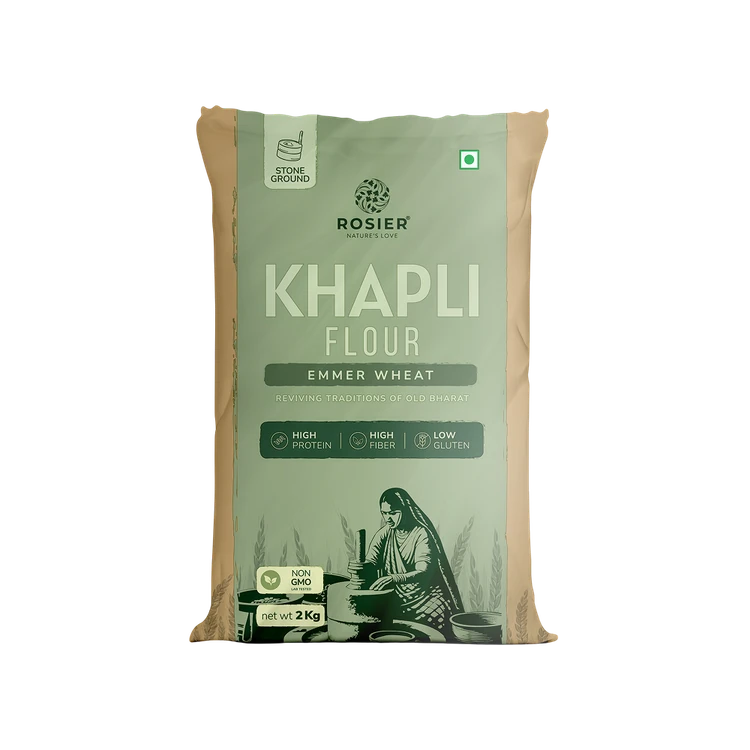 Rosier Stoneground Organic Khapli Wheat Atta