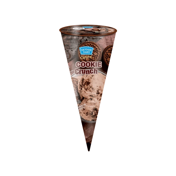 Mother Dairy Disk Cookie Crunch Ice Cream Cone