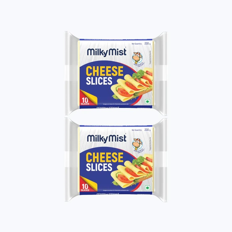 Milky Mist Cheese Slices - Pack of 2