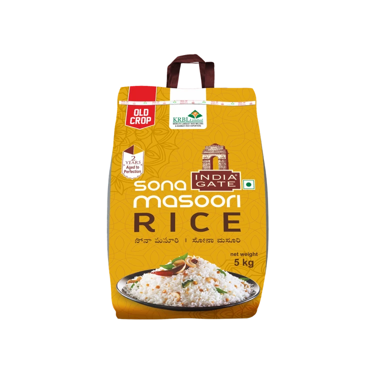 India Gate Raw Sonamasuri Rice (Medium Grain) (Sonamasuri Akki)