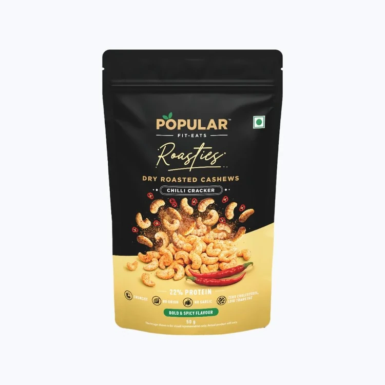 Popular Roasties Dry Roasted Cashew (Chilli Cracker) (Hurida Godambi)