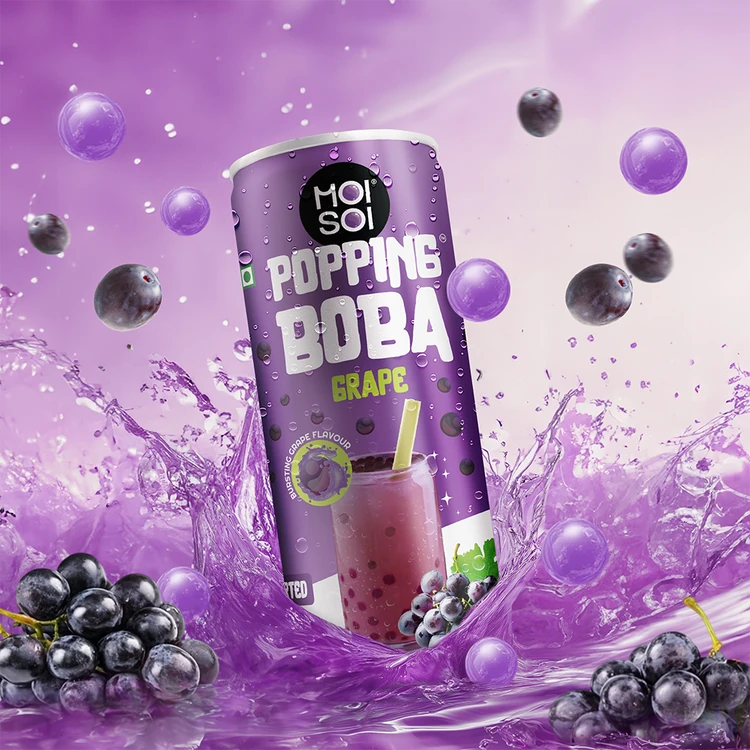 Moi Soi Popping Grapes Boba Drink