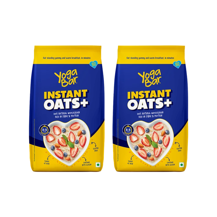 Yoga Bar Wholegrain Instant Oats - Pack of 2
