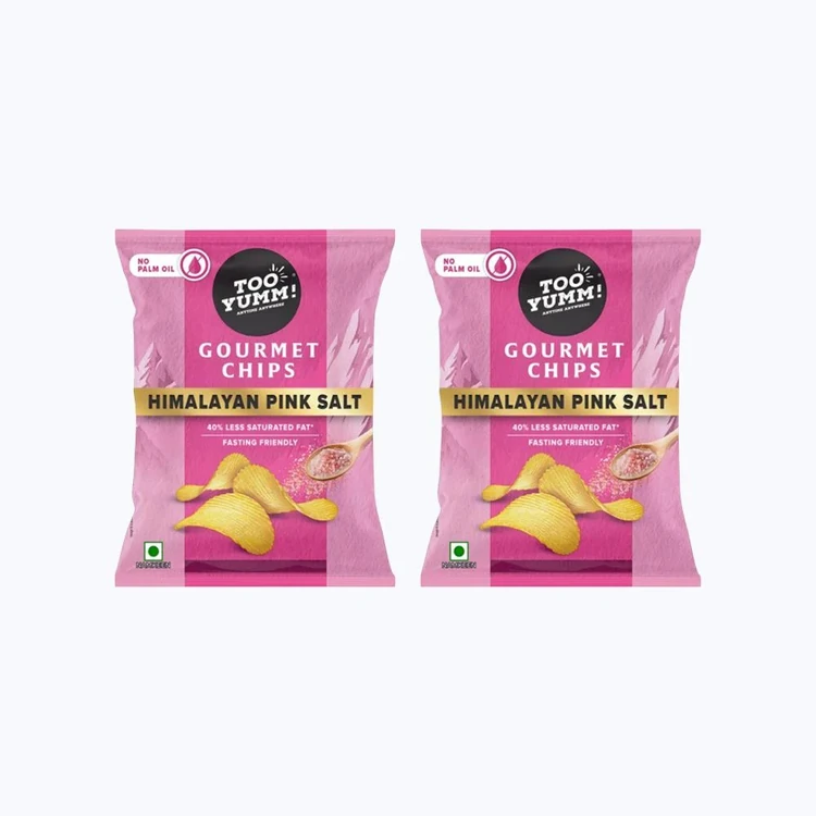 Too Yumm Himalayan Pink Salt Gourmet Potato Chips - Pack of 2