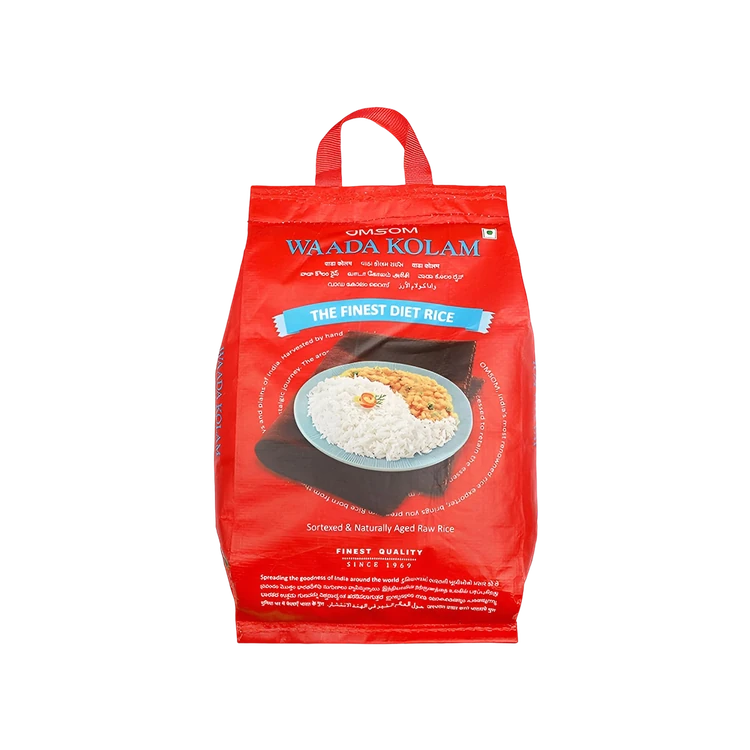 Omsom Waada Kolam Rice (Extra Long Grain) (Kolam Akki)