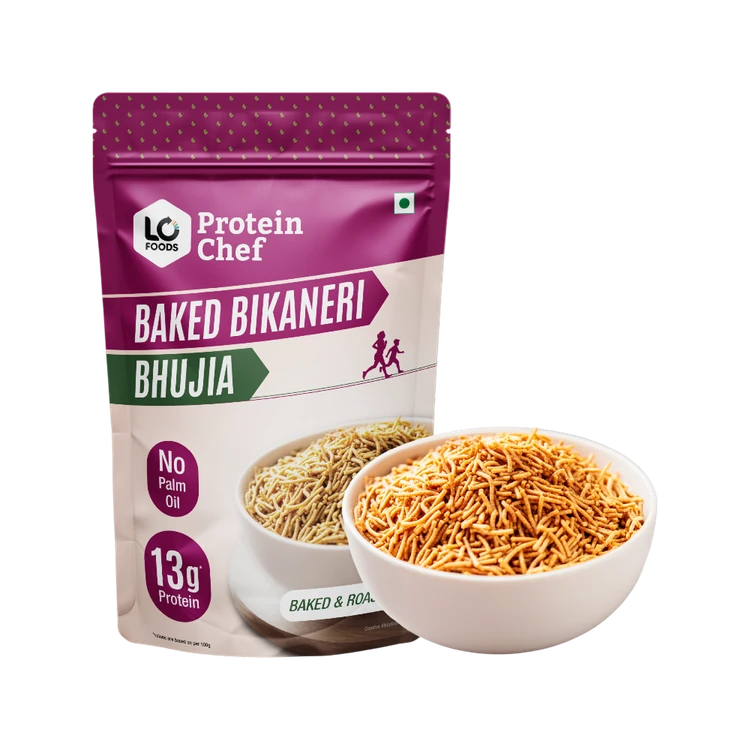 Protein Chef Baked Bikaneri Bhujia (No Palm Oil Roasted Snacks)
