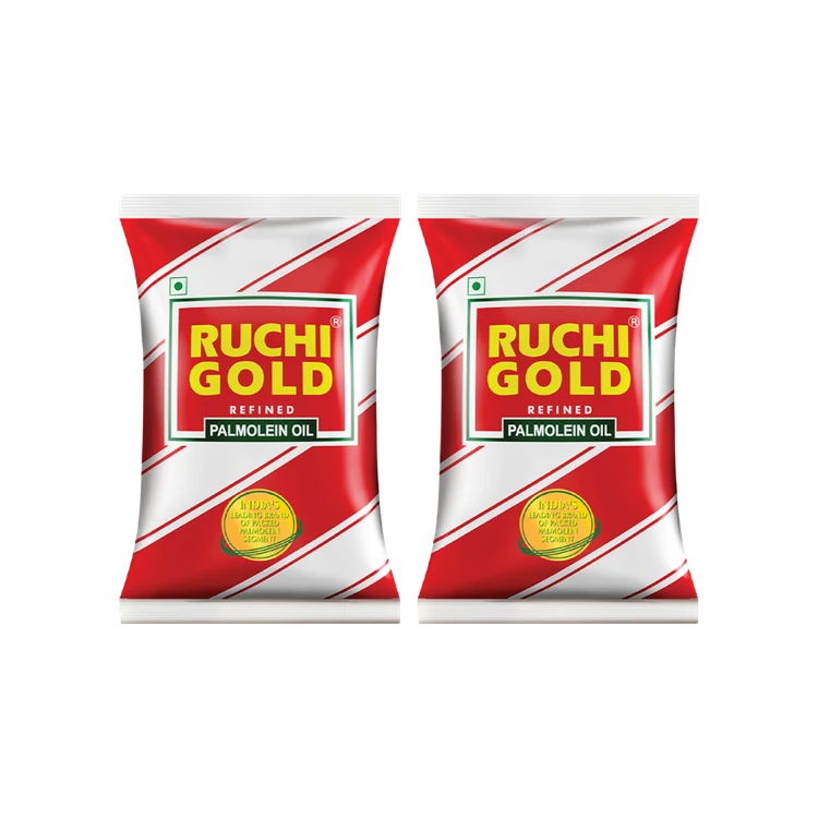 Ruchi Gold Refined Palmolein Oil - Pack of 2 (Palmolein Enne)