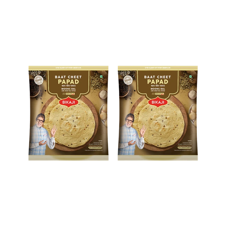 Bikaji Baat Cheet Dal Papad - Pack of 2