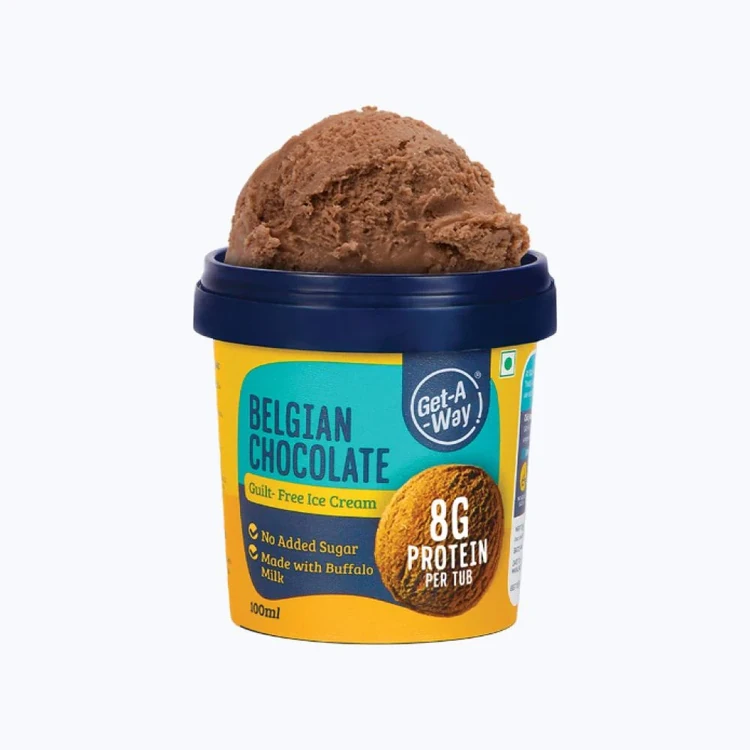 Get-A-Way Belgian Chocolate Ice Cream Cup