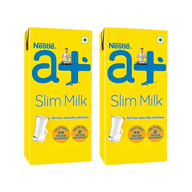 Nestle a+ Slim Skimmed Milk - Pack of 2
