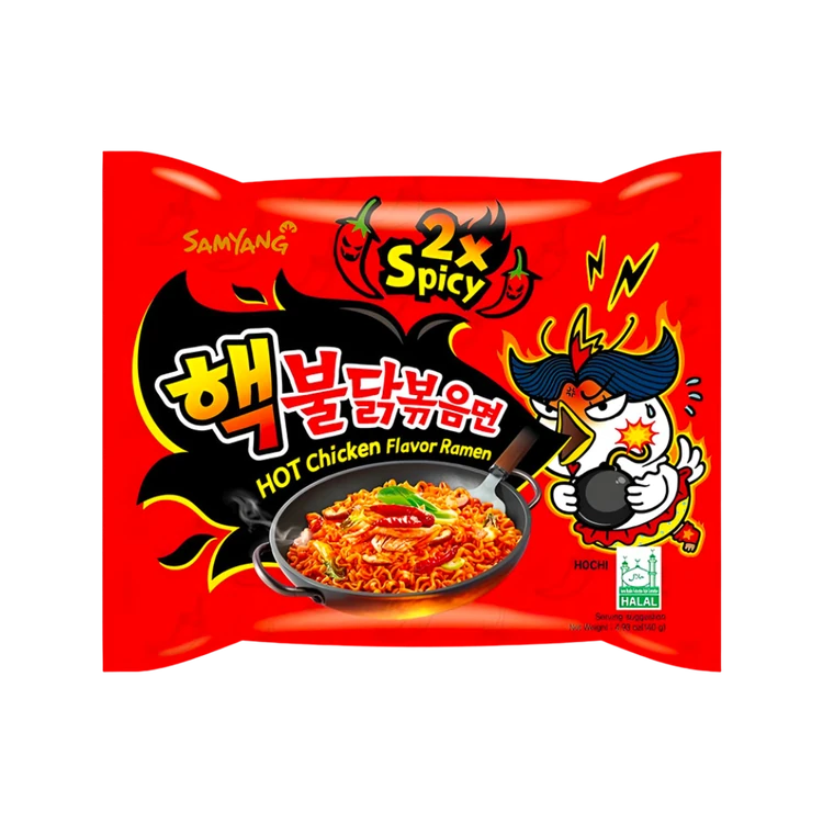 Samyang 2x Spicy Ramen Instant Noodles - Hot Chicken Flavour
