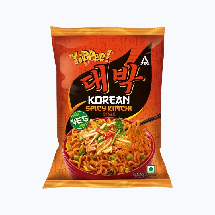 Yippee Korean Spicy Kimchi Style Veg Noodles