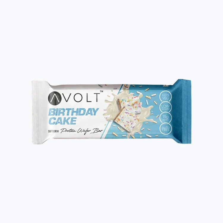 Avolt Birthday Cake Protein Wafer Bar