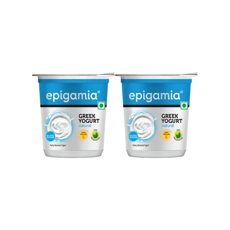 epigamia Natural Greek Yogurt (400 g) - Pack of 2