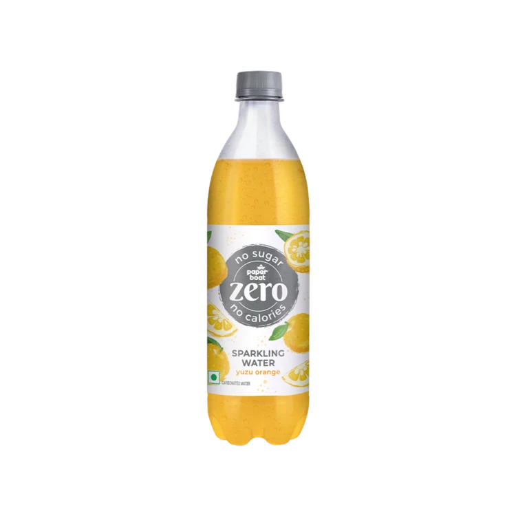 paper boat Zero Sugar Yuzu Orange Sparkling Water
