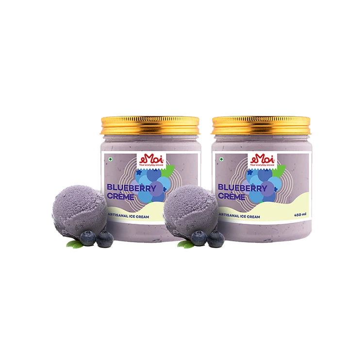 EMOI Blueberry Ice Cream Tub - Pack of 2