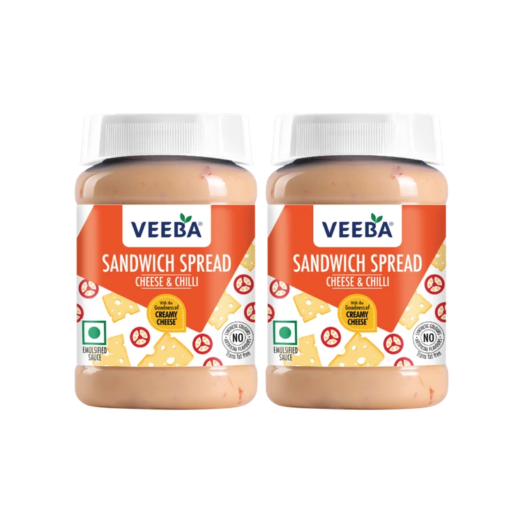 Veeba Sandwich Spread Cheese & Chilli - Pack of 2