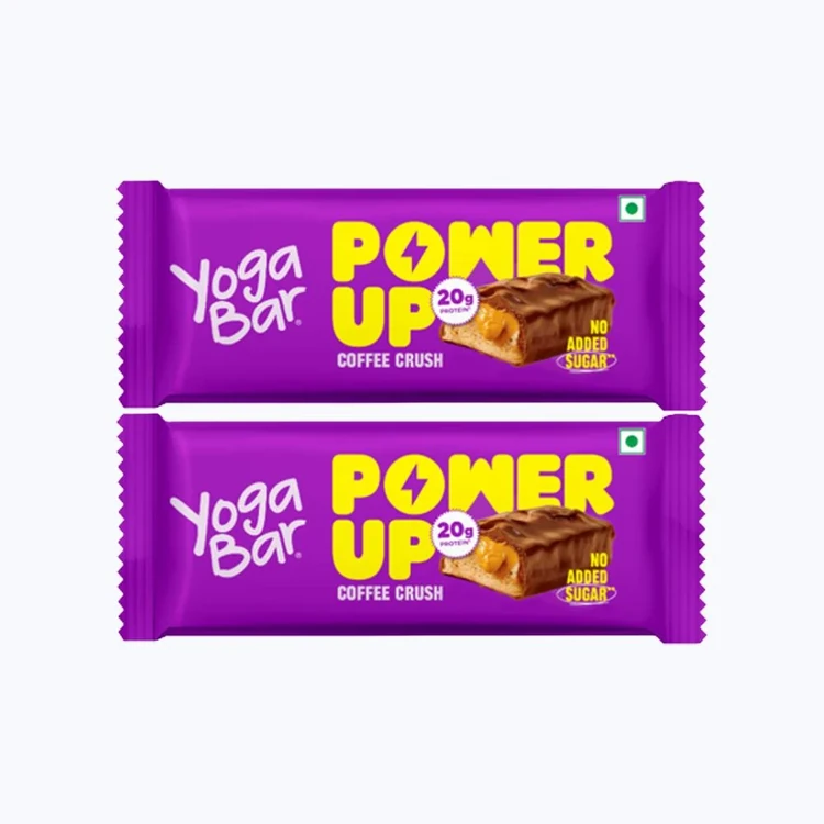 Yoga Bar 20 g Protein Bar, Coffee Rush, No Added Sugar - Pack of 2