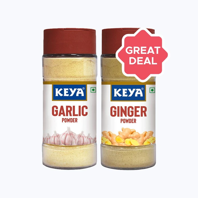 Keya Garlic Powder +  Ginger Powder Combo