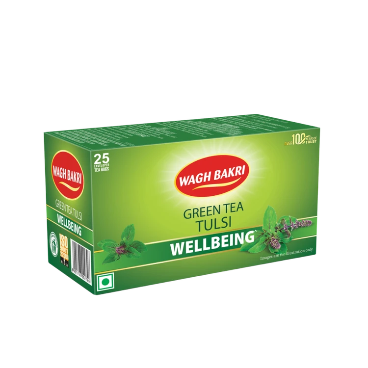 Wagh Bakri Tulsi Green Tea