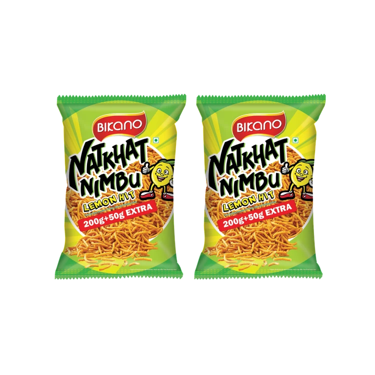 Bikano Natkhat Nimbu Namkeen - Pack of 2