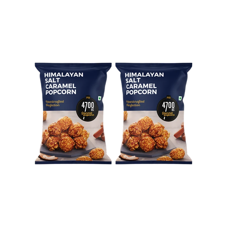 4700BC Himalayan Salt Caramel Popcorn, Gourmet - Pack of 3