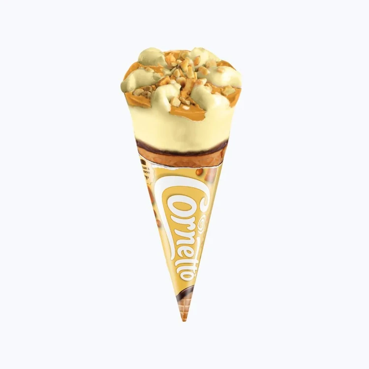Kwality Walls Cornetto Butterscotch Frozen Dessert Cone