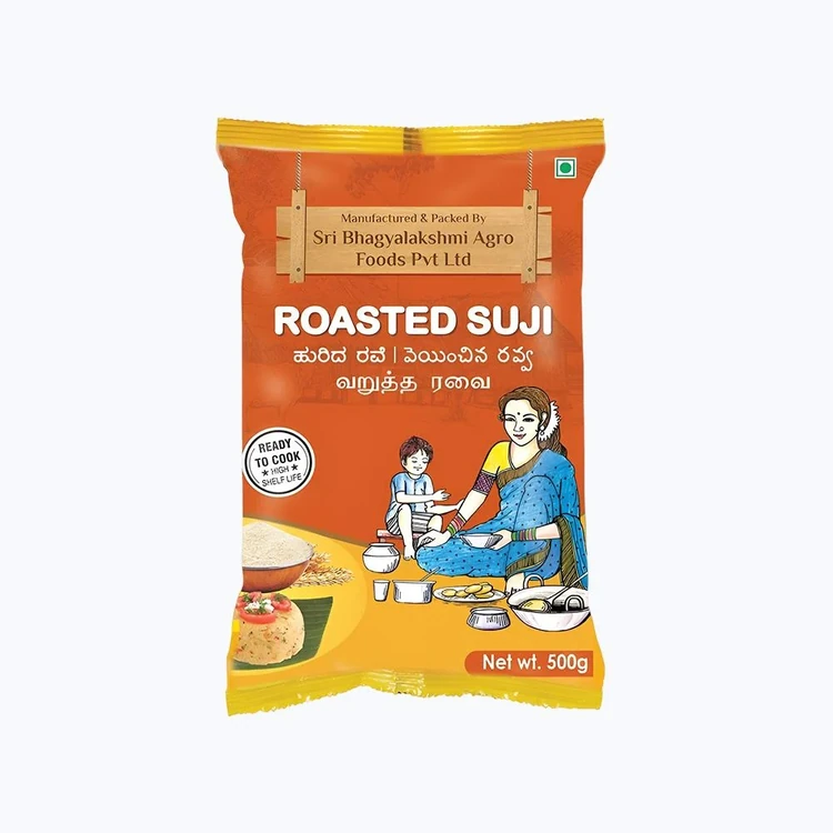 Bhagyalakshmi Roasted Sooji/Rava (Hurida Rave)