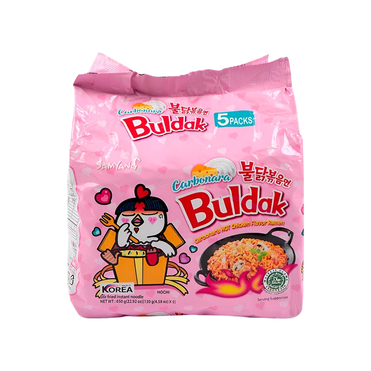Samyang Buldak Carbonara Hot Chicken Flavoured Instant Noodles / Ramen