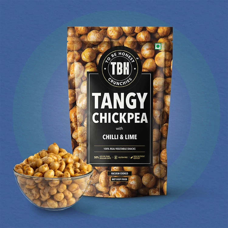 To Be Honest Tangy Chickpea With Chilli & Lime Namkeen Snacks