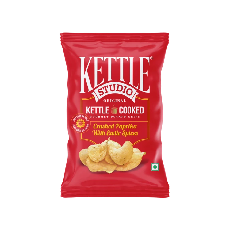 Kettle Studio Crushed Peprika with Exotic Spices Potato Chips
