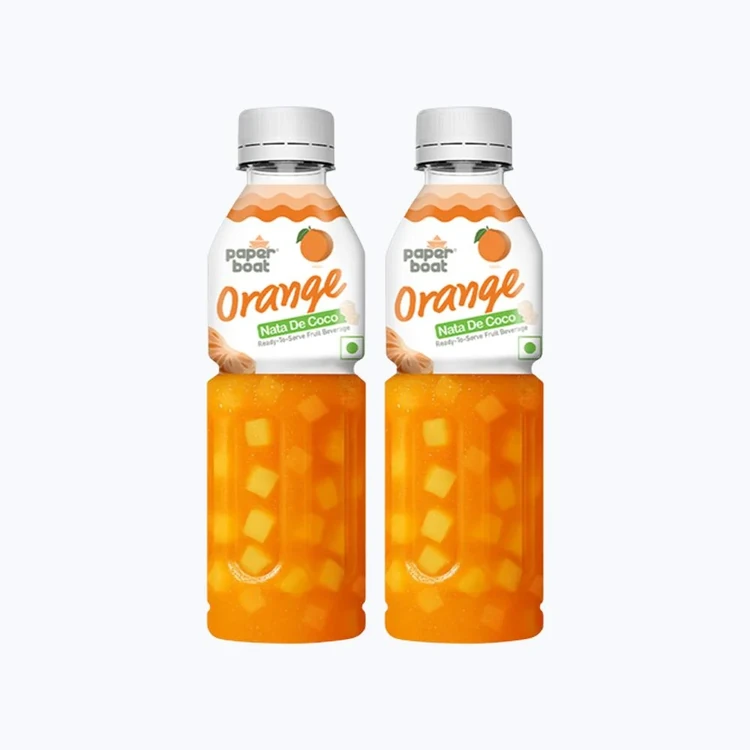 paper boat Nata De Coco Orange Juice - Pack of 2