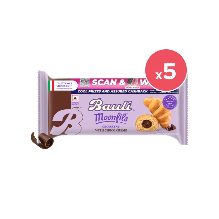 Bauli Moonfils Chocolate Crème Croissant - Pack of 5