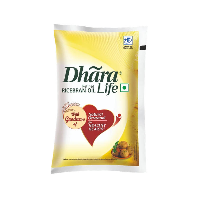 Dhara Life Refined Rice Bran Oil (Akki Enne)