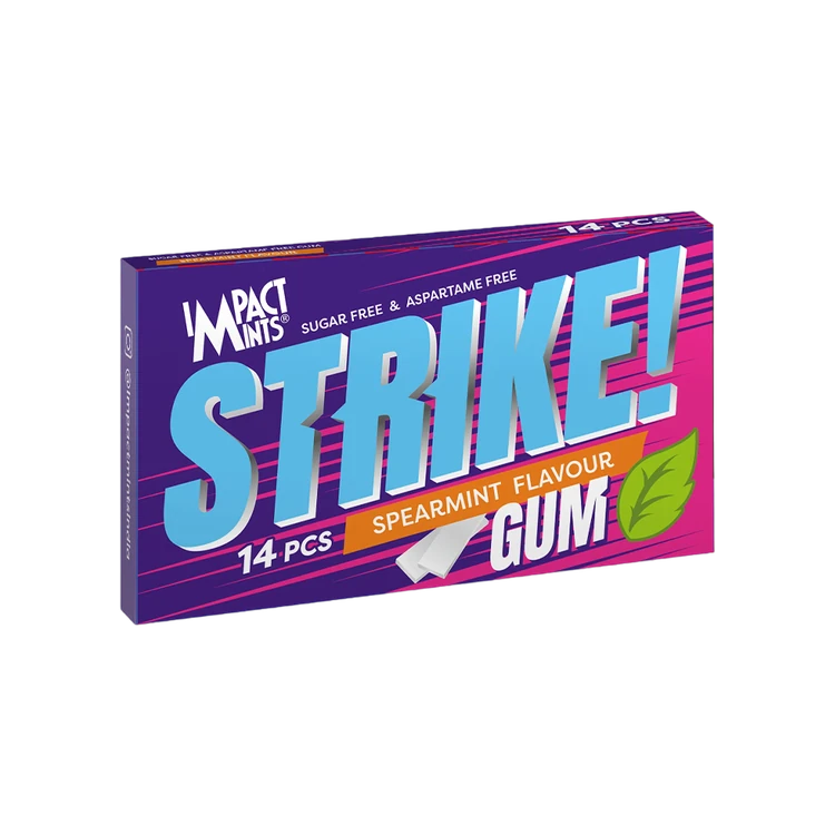 Impact Strike Spearmint Chewing Gum