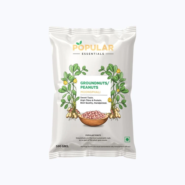 Popular Essentials Premium Raw Peanuts (Kadlekayi)