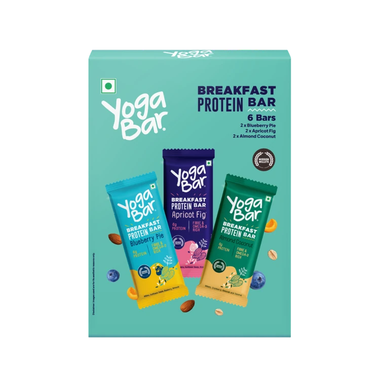 Yoga Bar Assorted Breakfast Protein Bar - Pack of 6