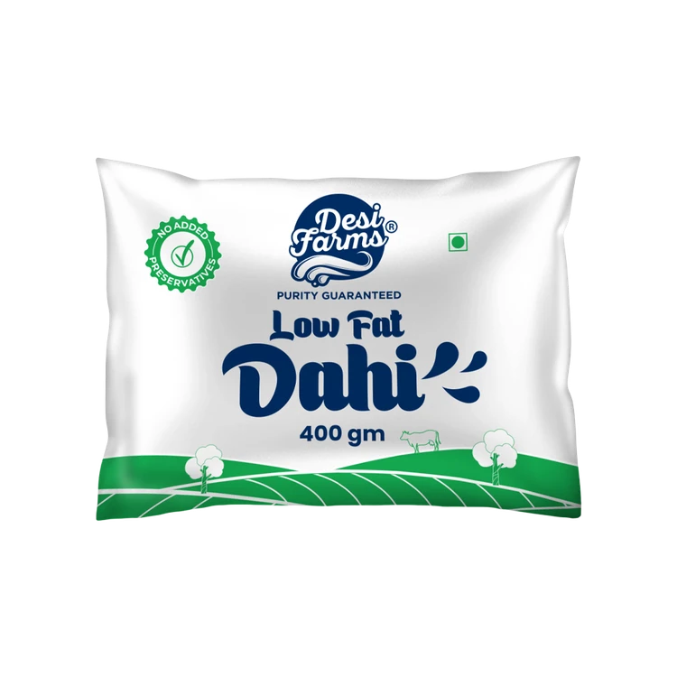Desi Farms Low Fat Dahi / Pouch Curd
