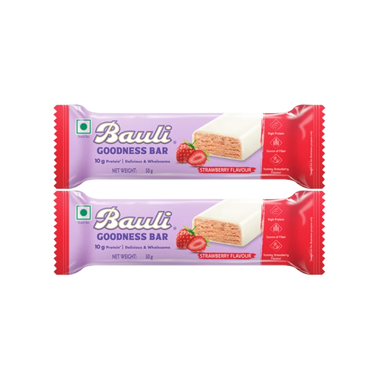 Bauli Strawberry Goodness Energy Bar - Pack of 2