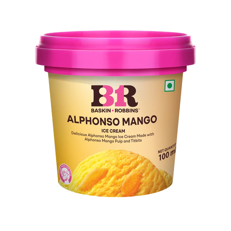 Baskin Robbins Alphonso Mango Ice Cream Cup