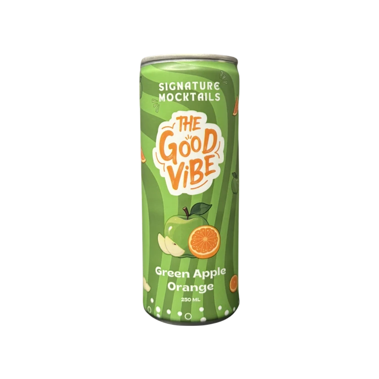 The Good Vibe Green Apple Orange Signature Mocktail
