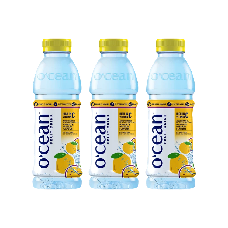 O'cean Mango & Passion Fruit Flavoured Water - Pack of 3