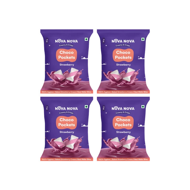 Nova Nova Choco Pockets - Strawberry