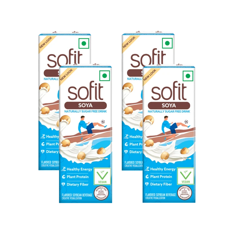Sofit Natural Soy Beverage - Pack of 4