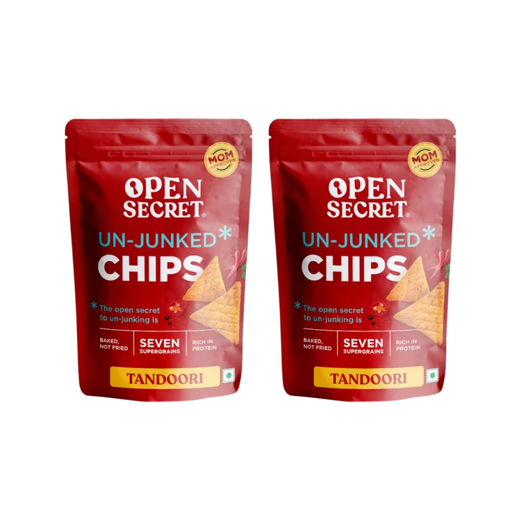 Open Secret Tandoori Baked Chips (High Protein) - Pack of 2